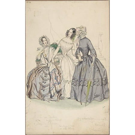 Costume Design Poster Print by Pierre-Numa Bassaget called Numa (French active 1830  “54) (18 x 24)