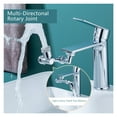 thumbnail image 2 of 1080 Degree Swivel Robotic Arm Sink Faucet Aerator Universal Adapter Water Tap Extender Splash Proof Faucet Sprayer ,Easy to Install, 2 of 7