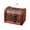 B, variant on Vintage Wooden Jewelry Box with Metal Lock | Small Treasure Chest Storage Box with Floral Carving, Decorative Keepsake Case for Rings Earrings Necklaces, Red and Brown Style A
