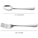 thumbnail image 2 of Juego de 48, Tenedores y Cucharas para Cena de Acero Inoxidable, Juego de Cubiertos de Tenedores y Cucharas (7 Pulgadas) de Alta Resistencia para Servicio Pesado, 2 of 9