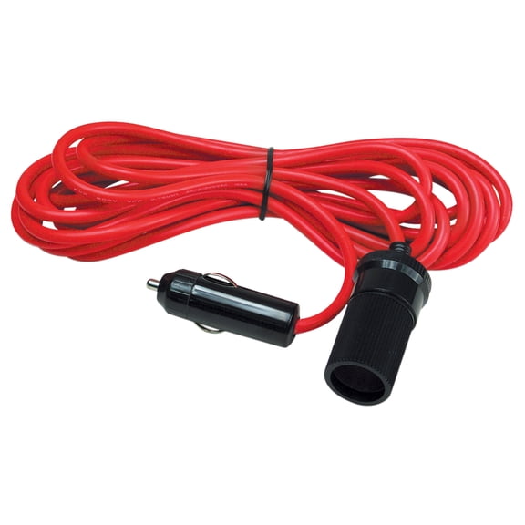 RoadPro EXT CORD 12FT 12V W C/L PLUGS 18GA