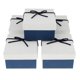 thumbnail image 2 of Paquete de 5 caj papel para joyas, cuerda con nudo y almohada negra Blanco azul Hugo Almacenamiento de joyería con almohada, 2 of 9