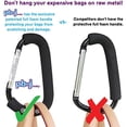 thumbnail image 3 of Gancho organizador cochecito grande PBNJ Baby Clip n Go ganchos metal bolsos compras y pañales clips resistentes colgar mochilas accesorio viaje carritos, 3 of 3