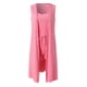 thumbnail image 4 of Conjunto de 3 piezas para mujer con chaleco sin mangas acanalado y pantalones cortos: conjunto informal elástico de color liso para salir de fiesta o para el día a día (tallas S-XXL), 4 of 7