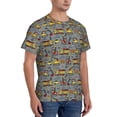 thumbnail image 2 of Bixox Men's Funny Construction Printed Short Sleeve Skinny Athletic T-Shirt, 2 of 6
