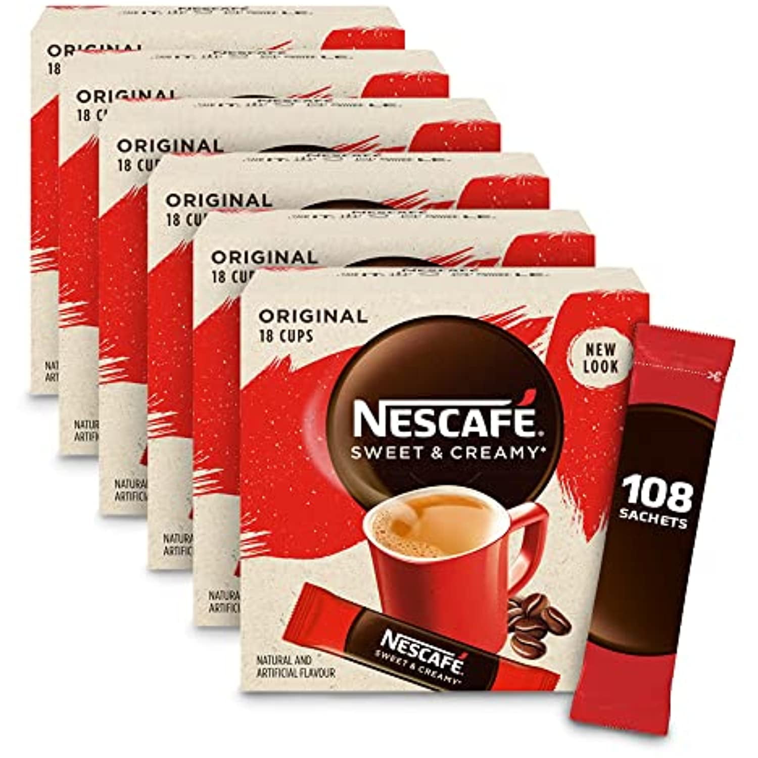 Buy Nescafe Sweet & Creamy Original, Instant Coffee Sachets, 18X19g