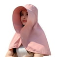 thumbnail image 5 of Sun Protection Hat with Large Brim Solid Color Friendly to Skin Quick-Drying Moisture-Wicking Fabric Breathable Cooling Hoodie Hat, 5 of 7