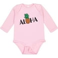 thumbnail image 3 of Inktastic Aloha- with pineapple Boys or Girls Long Sleeve Baby Bodysuit, 3 of 5