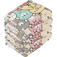 thumbnail image 4 of GZHJMY Cute Cartoon Bear Washcloths 6 Pack, Highly Absorbent Soft Cotton Baby Washcloths Fingertip Towels, 12 x 12 Inch, 4 of 7