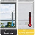 thumbnail image 4 of Aislamiento de ventana para invierno: película de ventana extra gruesa de 0.157 pulgadas para invierno, resistente al viento y plástico cálido para ventanas para invierno, cubiertas de ventana para, 4 of 7