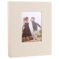 thumbnail image 2 of 6 Inch Vertical Photo Album,Slip in Picture Albums,Linen Cover Memory Book with Front Window,Postcard Album,Photo Album for Wedding,Family,Anniversare,Vacation,Graduation Picture,Holds Many Photos, 2 of 2