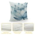 thumbnail image 4 of JRXY Lotus Flower Throw Pillow Covers Summer Floral Decorative Pillow Covers White Super Soft Cushions Covers Outdoor Sofa Home, Watercolor Pattern (ST 15) White, 4 of 5