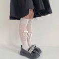 thumbnail image 3 of Socks 1-13 Girls Frilly Stockings Sweet Knee High Socks Cosplay Girls Spring Autumn Leg Warmer Nylon Long Sock, 3 of 9