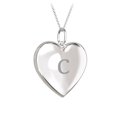 thumbnail image 1 of Initial Heart Locket Necklace in Sterling Silver, 1 of 2