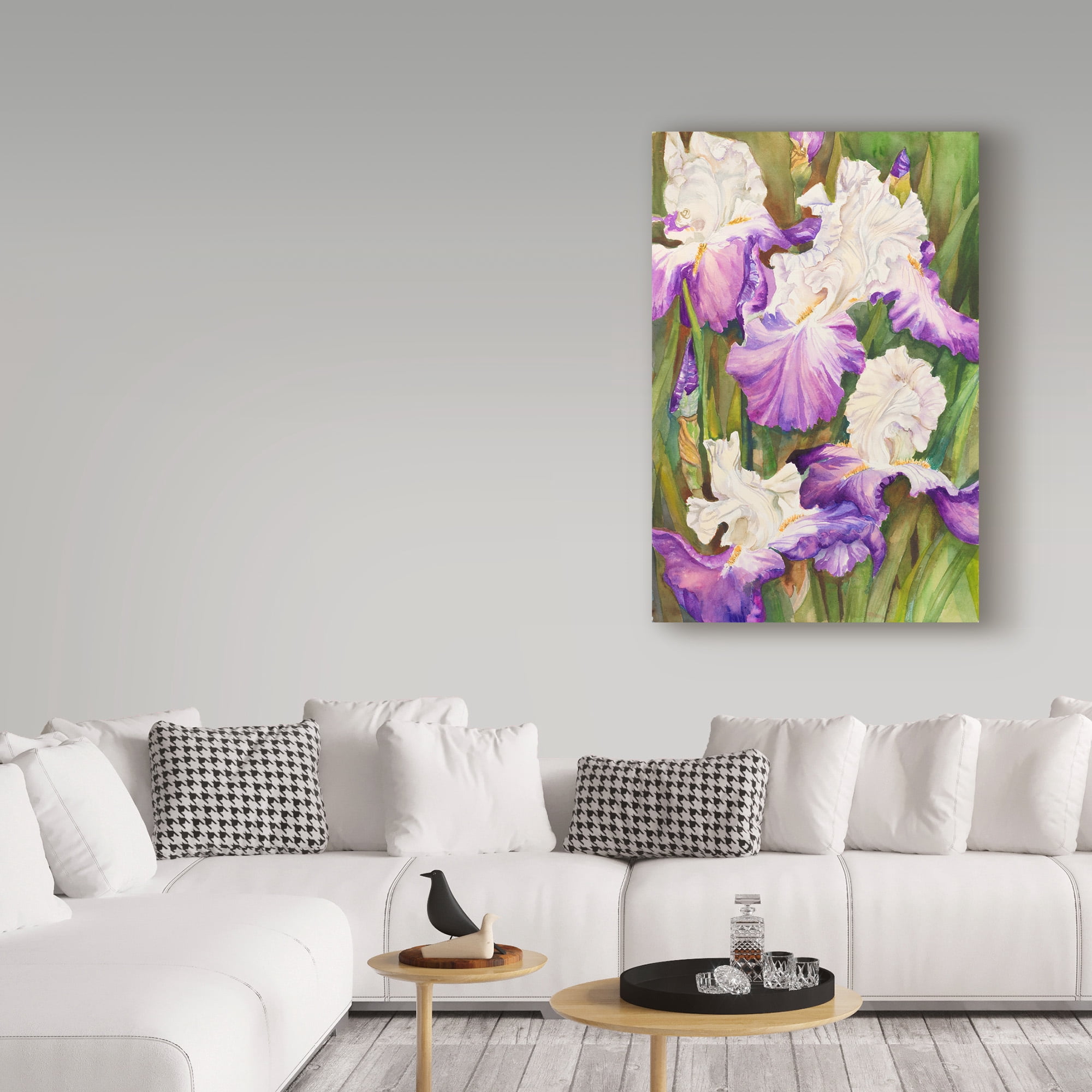 Trademark Fine Art 'Lavender Iris' Canvas Art by Joanne Porter