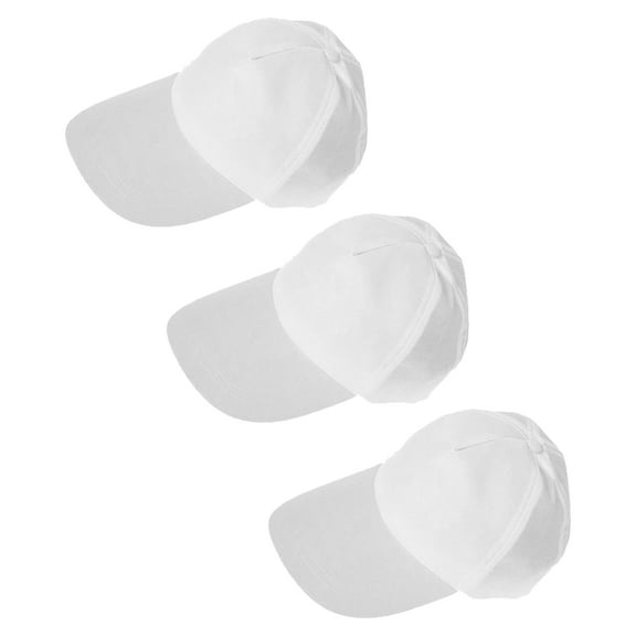 LEORX 3Set Graffiti Hat Cotton White for DIY Art Projects and