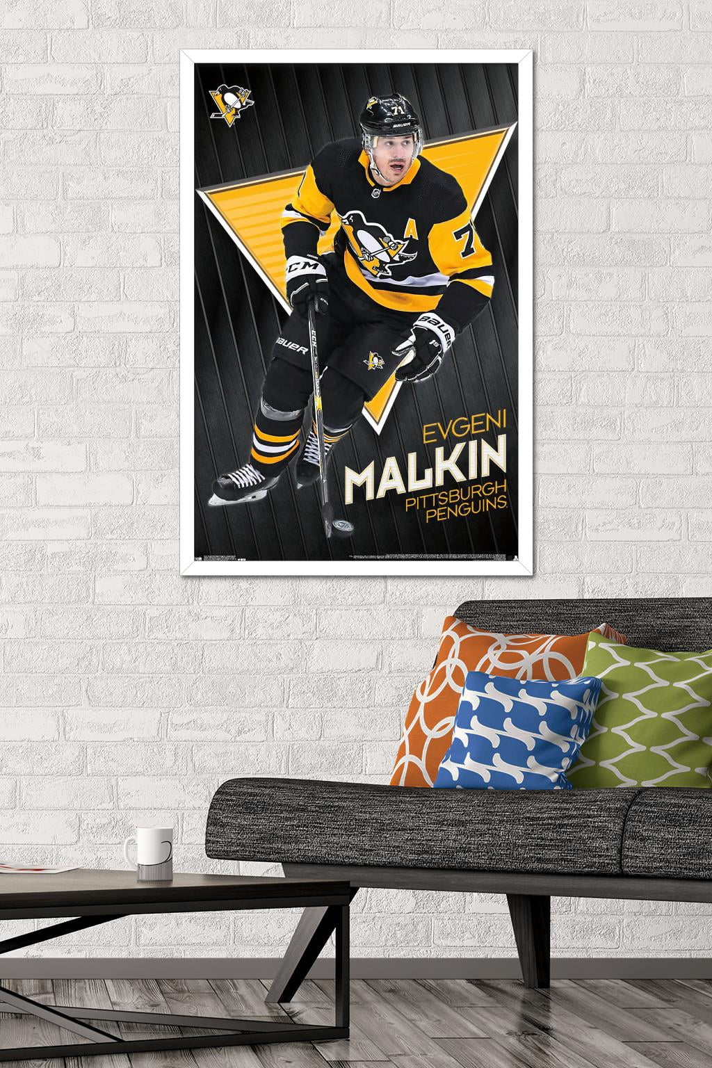 NHL Pittsburgh Penguins - Evgeni Malkin 19 Wall Poster, 22.375" x 34" Framed