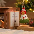 thumbnail image 3 of Velvet Christmas Ornaments Felt Santa Claus Hanging Ornament with Snowflake Pattern Christmas Tree Decoration Handmade Soft Plush Design F One Size, 3 of 4