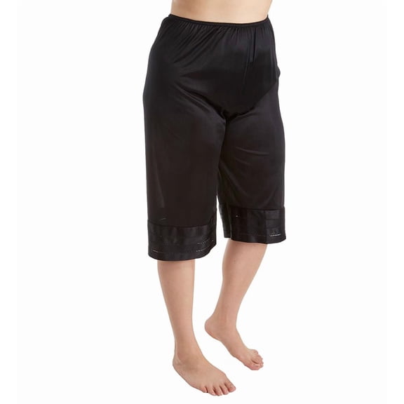 Women's Shadowline 6219 Adjustable Length Culottes (Black S)