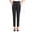 *002-Black, variant on Cutuoiiu Women's Plus Size Straight Leg Pants Solid Color High Elastic Waist Casual Ankle Length Trousers with Decorative Pocket Details for Daily Office Vacation Wear