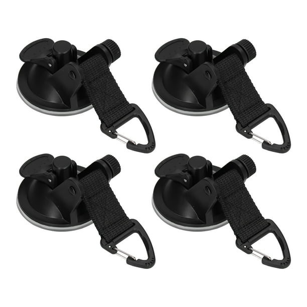 Ganchos De Ventosa, 4 Unidades, Resistentes, Con Anclaje De Ventosa, Portátiles, Resistentes, Para Acampar, Viajar Al Aire Libre, Accesorio De Lona De Camping Extraíble, Trampa