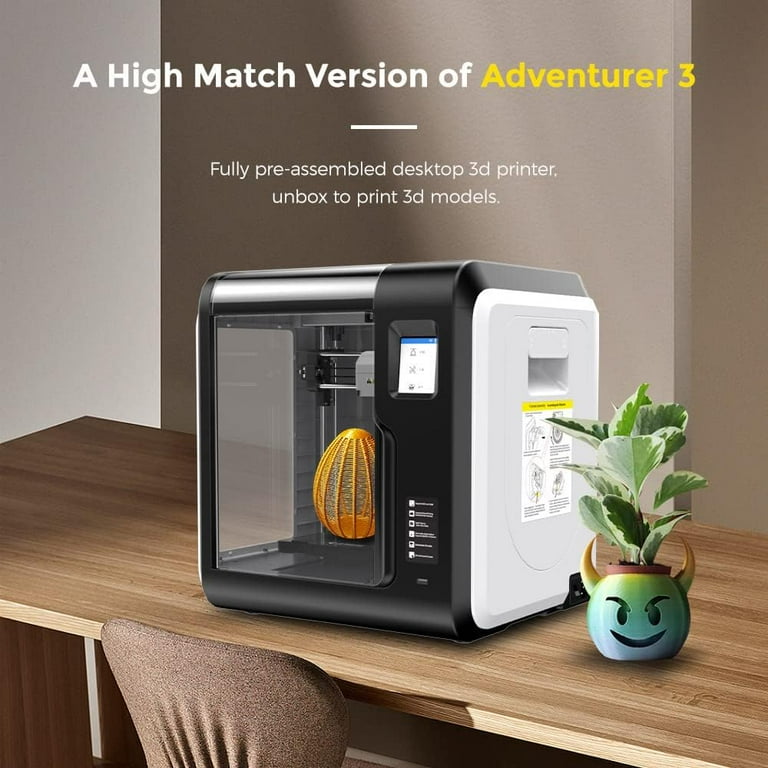 Flashforge Adventurer 3 Pro 3D Printer, Leveling-Free Glass