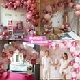 thumbnail image 4 of AOWEE Pink Butterfly Balloon Garland, Pink Birthday Decoration with Pink Butterflies, 117pcs Metallic Pink White Balloon Confetti Balloon for Girls Birthday Baby Shower Wedding, 4 of 7