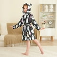 thumbnail image 4 of FORMRS Niños Bathrobe Unisex Hooded Robe Soft Plush Pajamas Sleepwear, Size 2-3T, White Halloween Ghost, 4 of 7