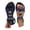 Blue, variant on Dakaela Womens Bohemian Flat Sandals Comfortable Dressy Slip on Dress Sandal with Elastic Ankle Strap Summer Beach Walking Shoes Size 6-10 Beige
