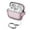 Pink, variant on ELEHOLD for Airpods Pro (2019) Case,Slim Fit Clear Transparent Kickstand Plastic Simple Shockproof Protective Case with Ring Keychain for Airpods Pro (2019),White