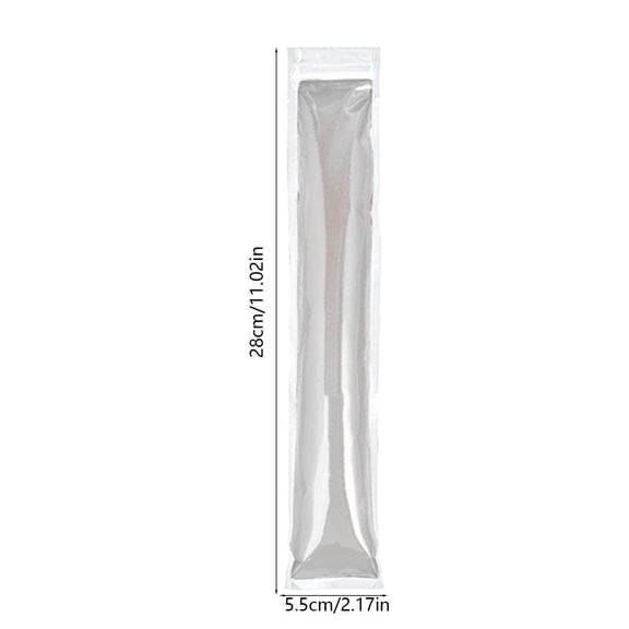 Rkxzt Plastic Popsicle Bags,Disposable Popsicle Bags with Funnel 50 Count 11.02 Inch Food Grade Plastic Leakproof Freezer Safe,Holiday