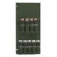 thumbnail image 1 of Bolsa de especias portátil, 9 agujeros, lona de vidrio, ligera, portátil, cómoda, bolsa de almacenamiento de condimentos para exteriores, juego verde (con 9 botellas), 1 of 8