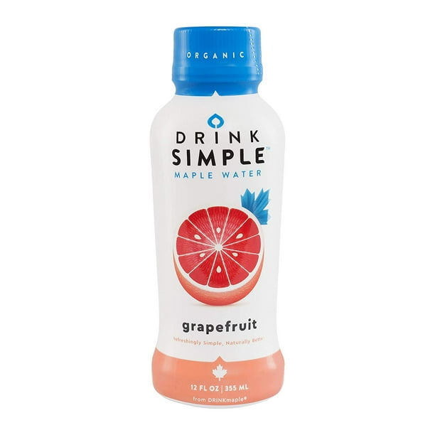 Drink Simple Grapefruit Maple Water A A A Organic Non Gmo Gluten Free Vegan Natural Hydration A A A Low Sugar Coconut Water Alternative A A A 12 Fluid Ounce Pack Of 12 Walmart Com Walmart Com