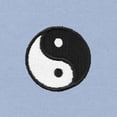 thumbnail image 2 of Dalix Yin Yang Embroidered Fleece Zip Hoodie Cold Fall Winter Mens in Light Blue 3XL XXX-Large, 2 of 5