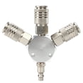 thumbnail image 4 of Divisor De La Manguera De Aire De 3 Vías Del Conector De La Manguera De Aire, Colocaciones Femeninas Del Compresor De Aire De La Junta Sunnimix Colector de manguera de aire de 3 vías, 4 of 6