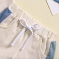 thumbnail image 5 of Xudanell Boy Baby Color Block Clothes Tshirt Stretchy Shorts Boys Beach Vacation Outfits Mamas Boy Outfit 18-24 Months, 5 of 7