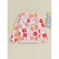 thumbnail image 4 of Diconna Veste à Capuche d'Automne pour Fille, Imprimé Floral, Fermeture Éclair devant, Manteau à Manches Longues, Chandail, 4 of 8