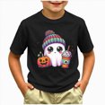 thumbnail image 2 of TOWED22 Girls Boys Halloween Shirt Funny Halloween Tshirt Graphic Tee Kids Spooky Season Fall Outfit, 2 of 5