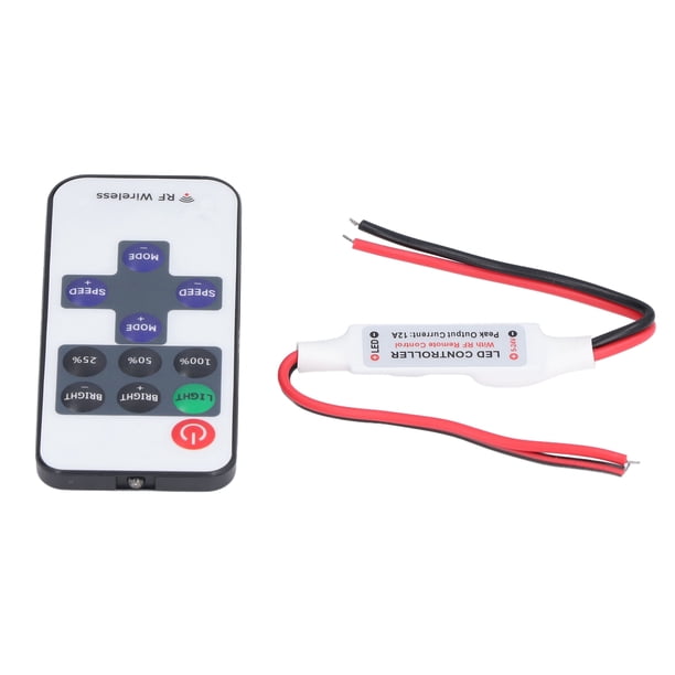 RF Remote Controller, 8 Single Color Modes 11 Key Dimmer Switch ...