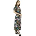 thumbnail image 3 of Bimba Women Long Classic Cotton Kaftan Sleep Maxi Gown Caftan Floral Coverup, 3 of 7