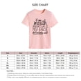 thumbnail image 4 of Camiseta con estampado de letras, camisa holgada de manga corta de gran tamaño para vacaciones, linda camisa divertida para mujer, verano, rosa, XL, 4 of 4