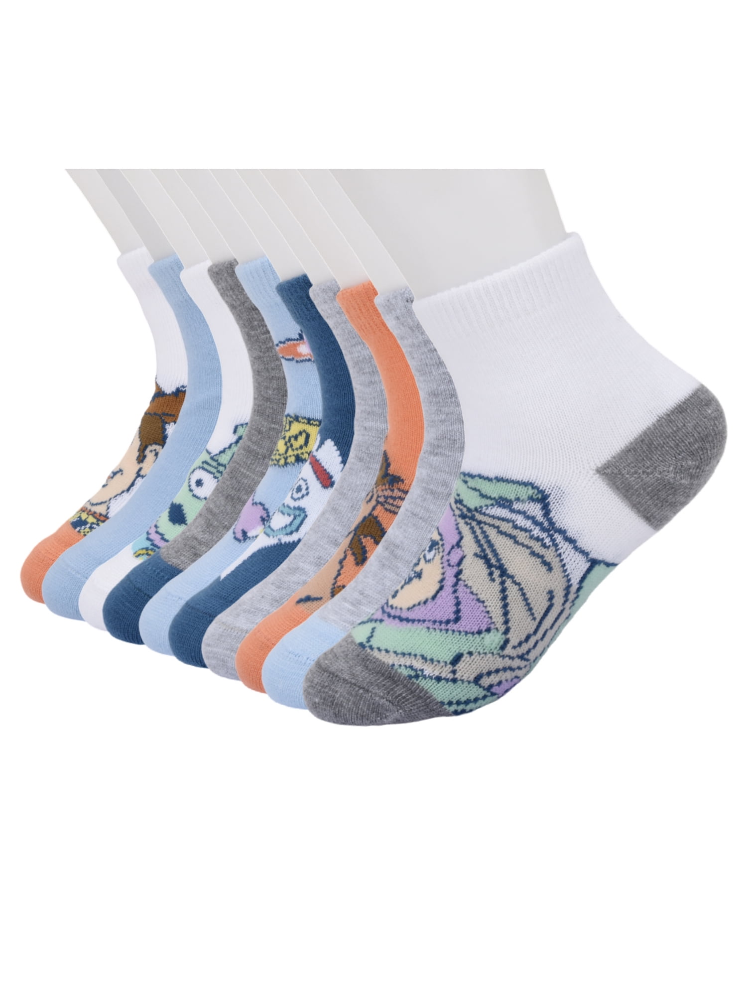 Toy Story Infant Toddler 10-Pack Ankle Socks, Sizes 12M-5T