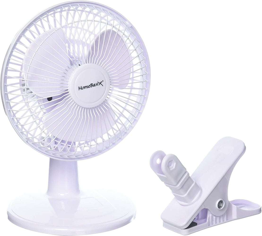 Homebasix ClipOn Oscillating Portable Fan 6 in