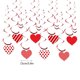thumbnail image 3 of Cortina de Puerta Roja para Boda, Diseño de Corazón No Tejido, Ideal para Bodas, 3 of 4