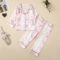 thumbnail image 2 of Gaexia Girls Outfits Size 7/8,Winter Clothing,Girls Long Sleeve Pajama Set Two Piece Soft Sleepwear Comfortable Nightwear Loungewear Outfit For Children, 2 of 6