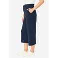 thumbnail image 6 of Woman Within Plus Size Petite Knit Cargo Capri, 6 of 6