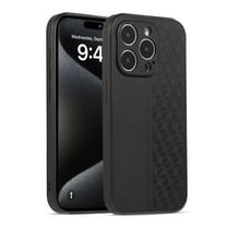 TECH CIRCLE PU Leather Case For iPhone 14,Men Women Luxury Slim Business Back Cover Soft Bumper Rugged Grip Shockproof Full Body Protective Phone Cases for Apple iPhone 14 6.1" 2022,Black