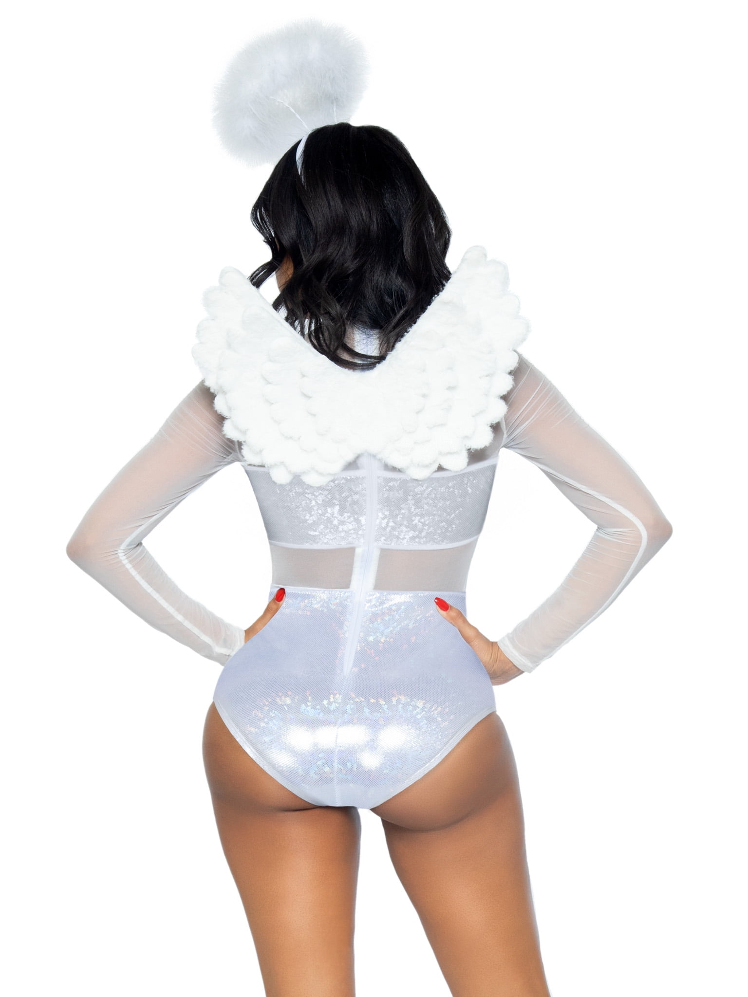 Sexy Angel Halloween Costume Halo and Wings Set For Women