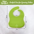 thumbnail image 3 of Waterproof Silicone Baby Bibs (Set of 2) | Pocket to Catch Food, 3 of 5