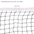 thumbnail image 2 of Uxcell 20x2.5ft Portable Badminton Net Badminton Court Netting Replacement 0.71x0.71" Mesh with Box Black, 2 of 6